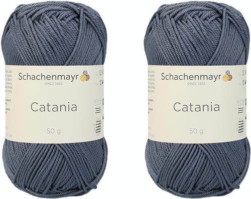 Fio para Tecer SCHACHENMAYR Catania, Twins Graphit 2x50 g MEZ - Fibras para artesanato - fio, tecer, catania, twins graphit, 50g