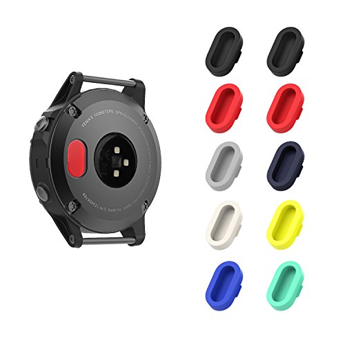 Garmin Fenix 5 Plume (10 Pcs) Silicone Port Cover MoKo - Suprimentos de limpeza doméstica - silicone, porta, garmin fenix 5