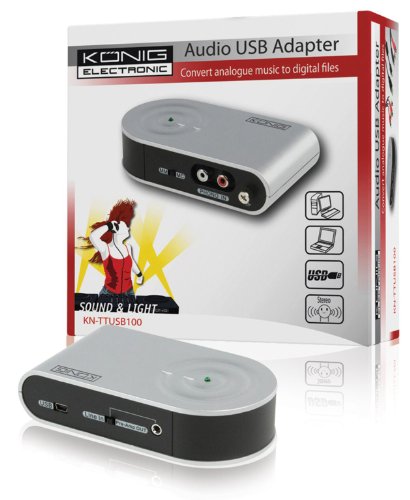 Adaptador de Áudio STARTECH.COM USB2ADCAP König - Eletrodomésticos - usb, amplificador riaa, phono, sound card