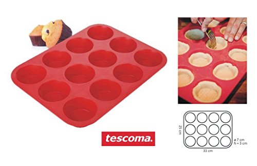 Forma de Bolo TESCOMA 629350 (Vermelho - Aço Inoxidável) Tescoma - Formas de bolos - vermelho, aço inoxidável