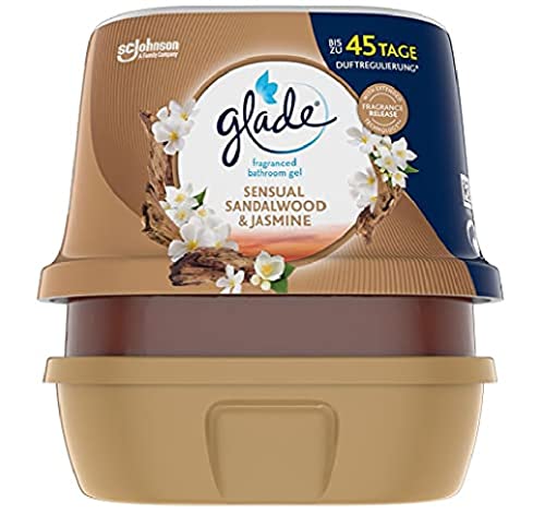 Ambientador GLADE Gel Ambiental Baño Sal Dalwood & Jasmín (1 x 75 ml) Glade - Aromatizadores de ambiente - ambientador, banho, 75 ml, sal dalwood, jasmín