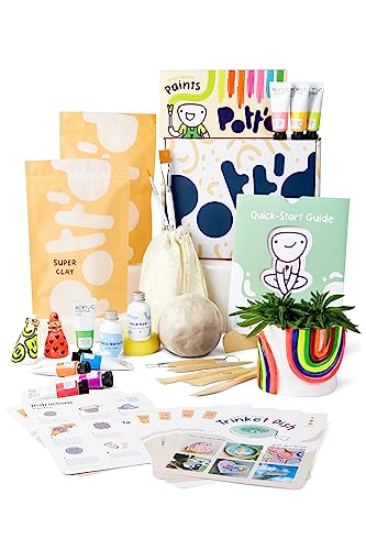 Kit de Artesanato POTT'D Home (Idade Mínima Recomendada: 8 anos) Pott'd - Brinquedos - argila, 8 anos, cores pastel, modelagem