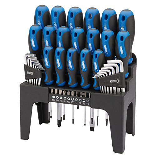Draper 865/44 acessório de cortina e cobertor Azul Draper - Chaves de fenda - aço inoxidável, hexagonal, torx, 44 peças