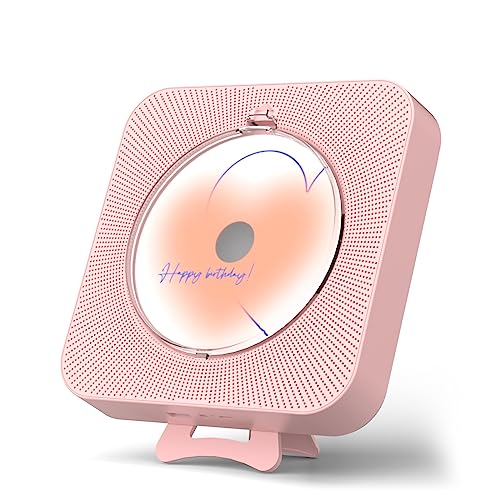 Leitor de Cd Yintiny Rk-CDP-01 | Rosa (Leitor ou Gravador) Yintiny - Leitores e gravadores de cd - cd, cartões sd/tf, usb, mp3/wma, visor