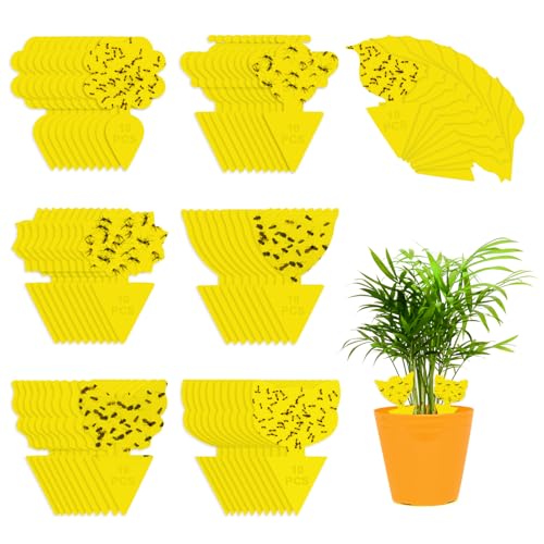 Pasta com 70 Peças de Armadilha Amarela Para Insetos VFANDV - Armadilhas de controle de pragas - 70 peças, amarelo, polipropileno, 13x18 cm
