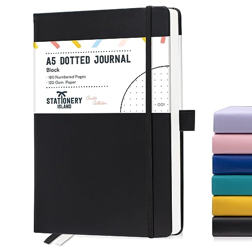 Caderno STATIONERY ISLAND Bullet Dotted A5 (18x21cm) STATIONERY ISLAND - Cadernos e bloco de notas - 18x21cm, páginas numeradas, capa resistente, margens pontilhados