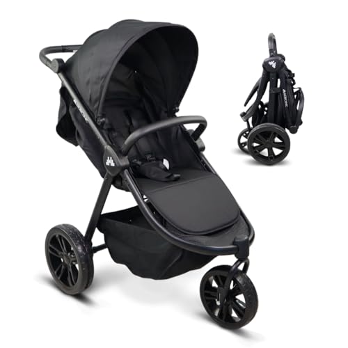 Carrinho de Bebé MOBICLINIC Agnes (Preto - Poliéster - 56x84x110 cm) Mobiclinic - Carrinhos de bebê - poliéster, 56x84x110 cm