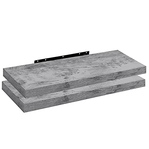 Woltu Rg9318 Prateleira de Parede Castanho 2 Painel WOLTU - Prateleiras industriais - prateleira, parede, castanho, 2 painéis