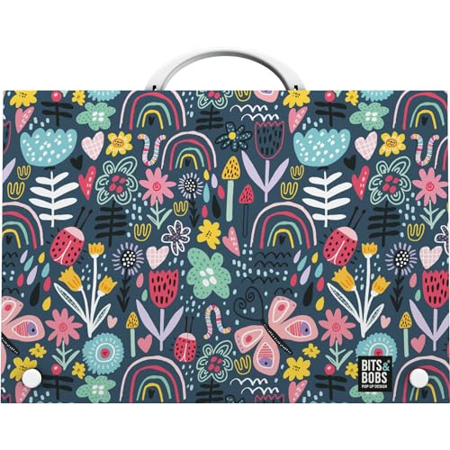 Mala Grafoplás Botanic Extra com Asa e Closura de Broche (24,5 x 34,5 x 4 cm) Grafoplas del Noroeste,S.A. - Pastas - asymmetric, fecho de corrente, polipropileno, impermeável