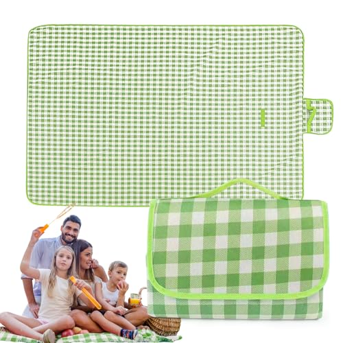 Manta Impermeável para Campismo Outsunny | 200x200 cm - Verde STEWFF - Mantas de piquenique - impermeável, campismo, verde, 200x200 cm