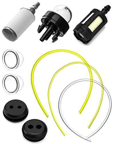 Kit de Filtro de Gasolina Universal QWORK QWORK - Acessórios para aparadores de erva - limpeza, filtro de gasolina, universal, manguera