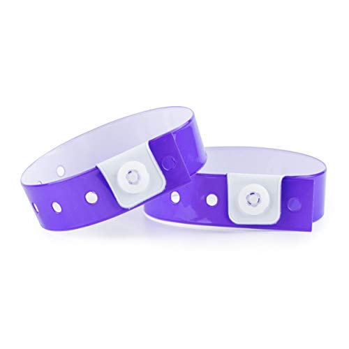 Bracelete de Plastico Vinilico Impermeavel 10X8Cm Azul Extiff France - Material de escritório - impermeável, personalizável, vinil