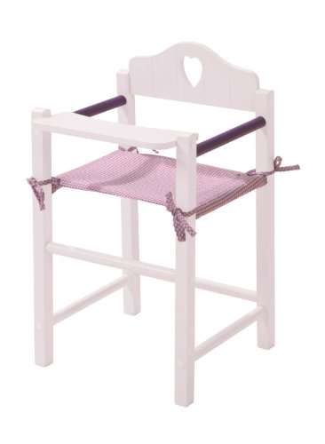 Cadeira de Boneca ROBA 100000001 (Branco - 35x25x40 cm) roba - Acessórios para bonecas e figuras de ação - cadeira alta, bonecas, 35x25x40 cm, design rústico