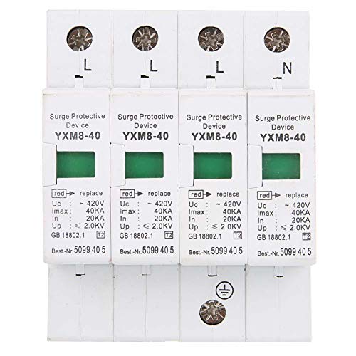 Protetor de Sobrevoltagem DC420V4P - 40Ka Oumefar - Fios de extensão - sobrevoltagem, 40 KA, ignífuga, prova de fogo