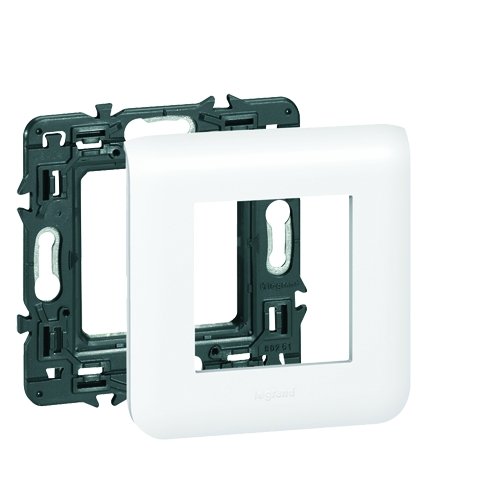 Caixa Elétrica LEGRAND MOSAIC 2 modules Legrand - Placas e coberturas de parede - 2 modulos, plástico resistente, fixação rápida, garantia 10 anos