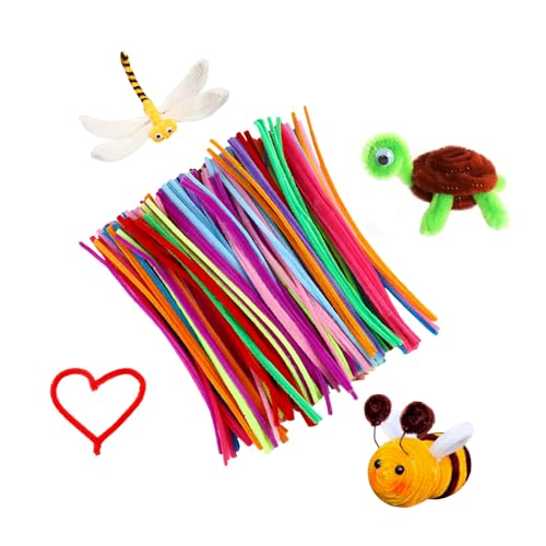 Conjunto de 200 Limpa-Pipas Coloridos (Idade Mínima Recomendada: 4 anos) RMIVEGLIA - Fios de artesanato - 200 limpa-pipas, coloridos, manualidades, decorações