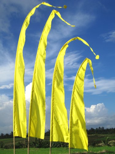 Bandeirola ASIASTYLE BF-10-5M (Amarelo - 100 x 150 cm) Asiastyle - Sinalização - amarelo, 100x150 cm, poliéster, saco