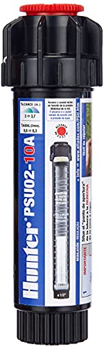 Difusor Emergente Hunter Psu0210A com Tomada 10A Hunter - Aspersores e cabeças de aspersor - difusor emergente, hunter psu0210a, tomada 10a, 5cm altura, filtro duplo, tobera regulável