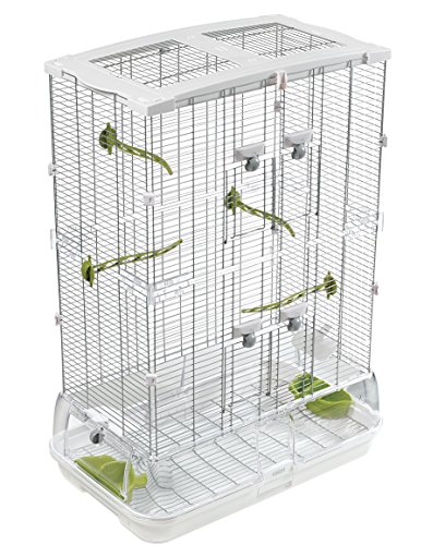 Gaiola para Pássaros HAGEN Vision (Branco - 47x43xH50cm) VISION - Gaiolas e suportes para pássaros - branco, 47x43x50cm
