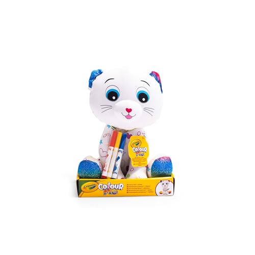 Peluche Colorido Crayola Colour Me Plush Cat CRAYOLA - Animais de pelúcia - peluche, colorido, crayola, macio, lavável