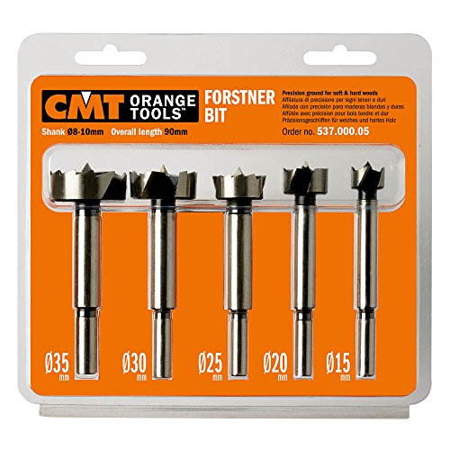 Conjunto de Brocas para Madeira CMT 537.000.05 CMT - Acessórios para brocas e parafusadeiras - conjunto, brocas, madeira, cmt 537.000.05