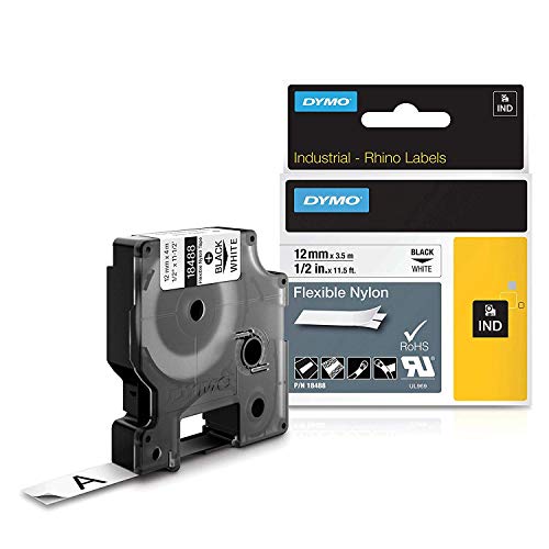 Fita para Etiquetadora DYMO D1 Rhino Flexible Nylon Tape 12mm DYMO - Fitas de etiquetas e recargas - 12mm, nylon, 3.5m