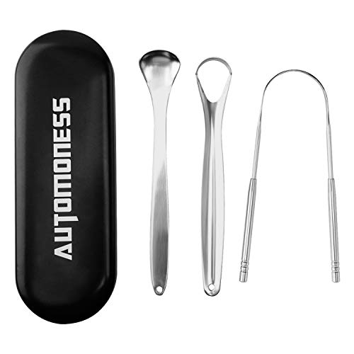 Escova de Dentes AUTOMONESS 3 Peças Limpiadores de Língua Automoness - Raspadores de língua - escova, dentes, 3 peças, limpeza