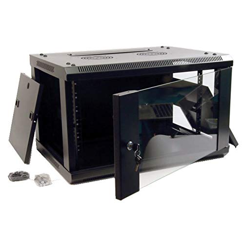 Armário Rack POWERGREEN RAC-06645-ST (Preto) Powergreen - Acessórios de computador - 60 kg, preto, aço laminado, 600x450x370mm