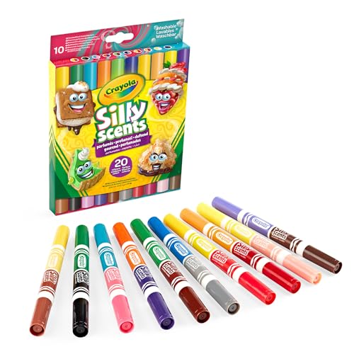 Canetas de Feltro CRAYOLA Silly Scents (10 Un) CRAYOLA - Marcadores e marcadores de texto - caneta de feltro, crayola, silly scents, tinta perfumada, lavável, cores apagáveis