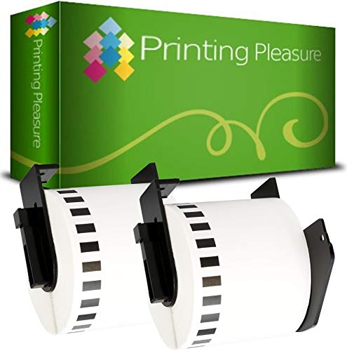 Fita para Etiquetadora Brother DK22205 Preto Printing Pleasure - Papel de impressora e copiadora - preto, brother, dk22205