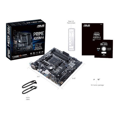 Motherboard ASUS Prime A320M-A (Socket AM4 - AMD A320 - Micro-ATX) ASUS - Placas-mãe - asus, prime a320m-a, socket am4, amd a320, Micro-ATX