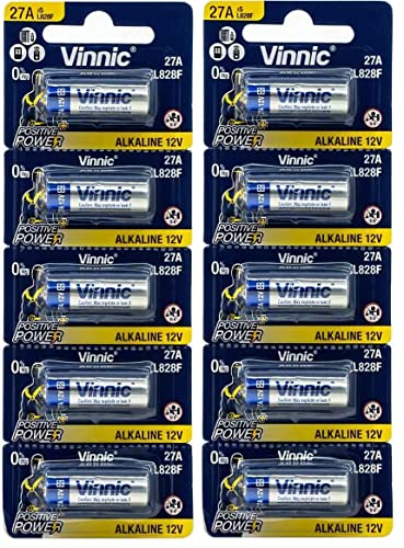 Pilha Recarregável VINNIC 27A (12V - 10 unidades) Vinnic - Baterias de uso geral - 12V, 1200 mAh, litio, recarregável