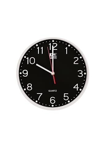 Relógio de Parede OXFORD Calm (Preto - Madeira e Aço Inoxidável) Hamelin Brands - Relógios de parede - ecrã analógico, 12 horas, quartzo, gancho