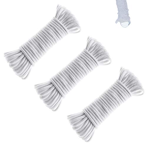 Trela para Plantas Automática com Fio 45 M Orimerc - Globos e espetos de rega - 4,5 m, 6 mm, fibra de poliéster, branco