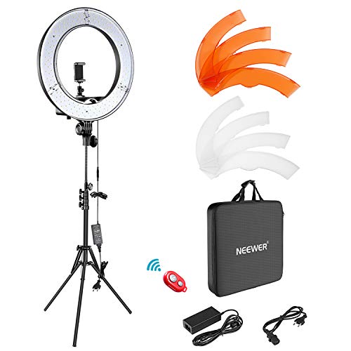 Kit de luz e suporte para câmara NEEWER NW-11 Neewer - Iluminação de estúdio & flashes - luz, suporte, câmara, alumínio, plástico