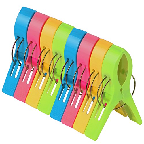 Trixes Pack de 8 Grandes Playa Toalha Clips TRIXES - Toalhas - pack, 8 peças, playa, toalha, clips