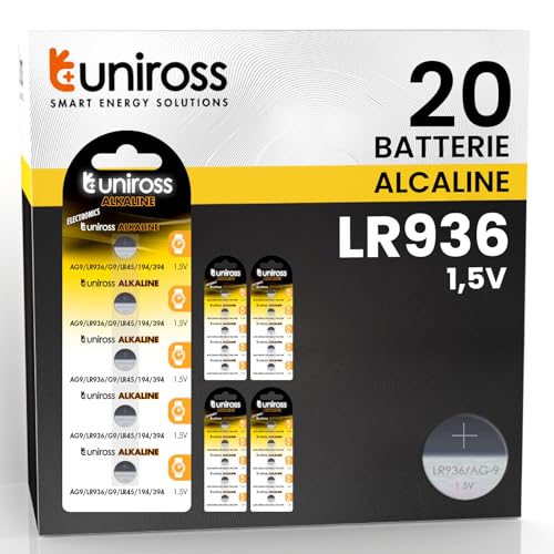 Pilhas UNIROSS (Bateria: Alcalino - Nº de Baterias: 20) Uniross - Baterias - aa, 1.5v, 20 unidades, 1100 mAh, alcalino