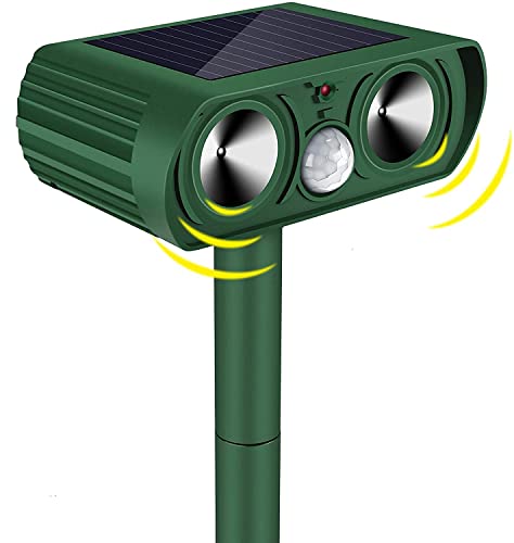 Repelente Ultrassônico para Gatos com Sensor de Movimento e Detetor Solar HYCLAM - Controle de pragas - ultrassónico, sensor de movimento, detetor solar