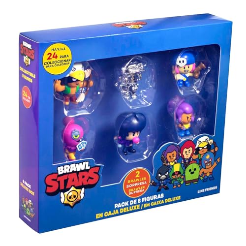 Figuras de Ação BIZAK Brawl Stars Pack De Luxe 8 Figs Bizak - Brinquedos - figuras, ação, brawl stars, pack de luxe, 8 figuras