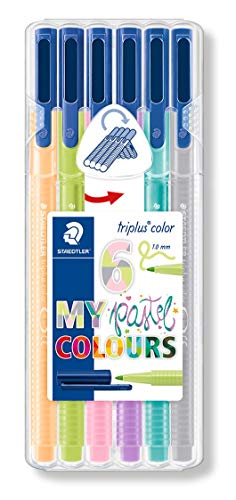 Marcador STAEDTLER Triplus Fineliner (Multicor - Ponta Fina) Staedtler - Canetas - ponta triangular, anti-secagem, lavável, 10 mm
