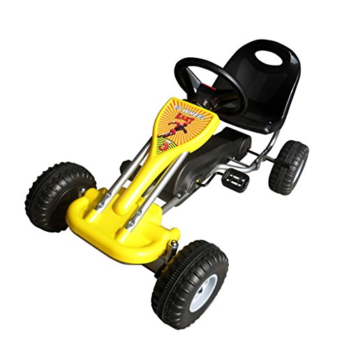 Mota Elétrica VIDA XL (Idade Mínima: 3 - Amarelo) vidaXL - Brinquedos - mota elétrica, vida xl, pedal, estojo fechado, segurança, crianças