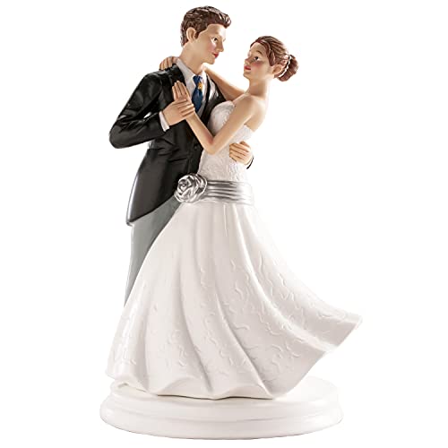 Figuras DEKORA Decoración Tartas De Boda Muñecos De Novios Baile Abrazados 20 Cm dekora - Materiais de decoração de bolos - casamento, novos, valsa, 20 cm
