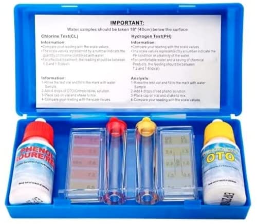 Teste Básico para Piscinas Medidor de Cloro e PH para Piscinas 6 Peças TIENDA EURASIA - Acessórios para piscina e spa - medidor, cloro, ph, piscinas