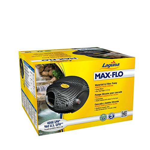 Bomba de Água LAGUNA Max Flo 1000 (4000 L/h) Laguna - Bombas de hardware - 4000 L/h, Smart Pump Technology, submersível, contínua