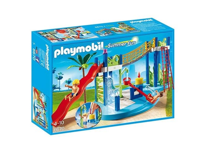 Playmobil Summer Fun 6670 Área de brinquedos aquáticos (Jogos de Sociedade) PLAYMOBIL - Conjuntos de brinquedos - brinquedos aquáticos, jogos de sociedade