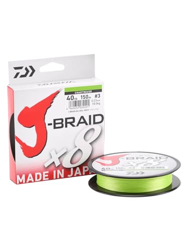 Linha de Pesca DAIWA J-BRAID 8F (300m - 0.15mm) Daiwa - Linhas de pesca e líderes - daiwa, j-braid, 8f, 300m, 0.15mm