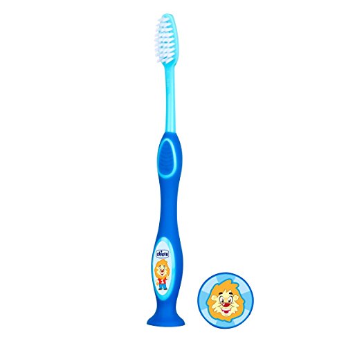 Escova de Dentes Infantil CHICCO Azul e Verde Chicco (artsana) - Escovas de dentes - infantil, ergonómica, fácil de segurar, colorida