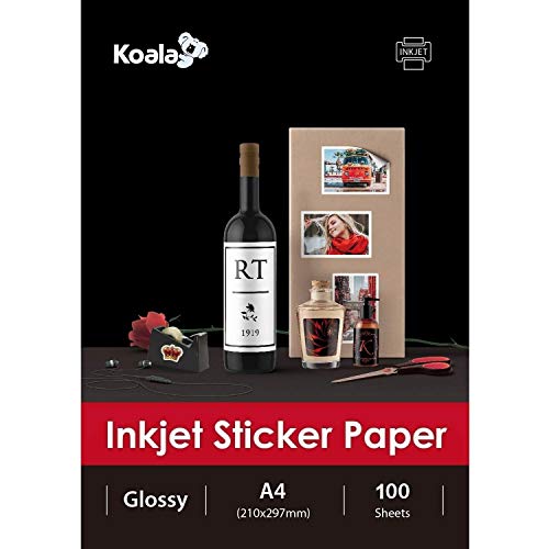 Papel Fotográfico Brilhante Koala Autoadesivo com Reverso Adesivo Koala - Papel de impressora e copiadora - brilhante, autoadesivo, reverso autoadesivo, fotográfico