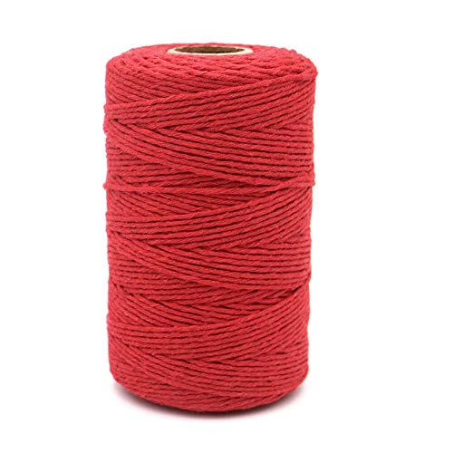 Fio para Tecido MACRAMÉ 200 M Vermelho JIJA - Barbante - macramé, 200 m, vermelho
