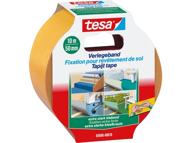 Adesivo para Tapetes TESA Fixation Ultra Forte 10 m² TESA - Fita adesiva de ferragens - adesivo, tapete, tesa fixation ultra forte